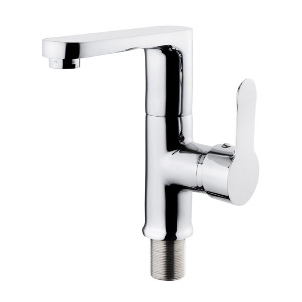 FİRDEVS TURNABLE SPOUT BASIN MIXER WITH NUT FIXING